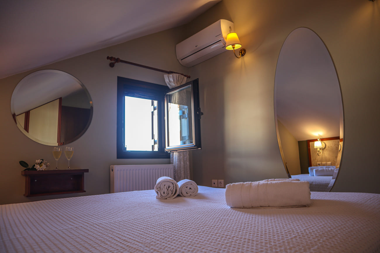 First bedroom image of Villa Harmony in Lourdata, Kefalonia