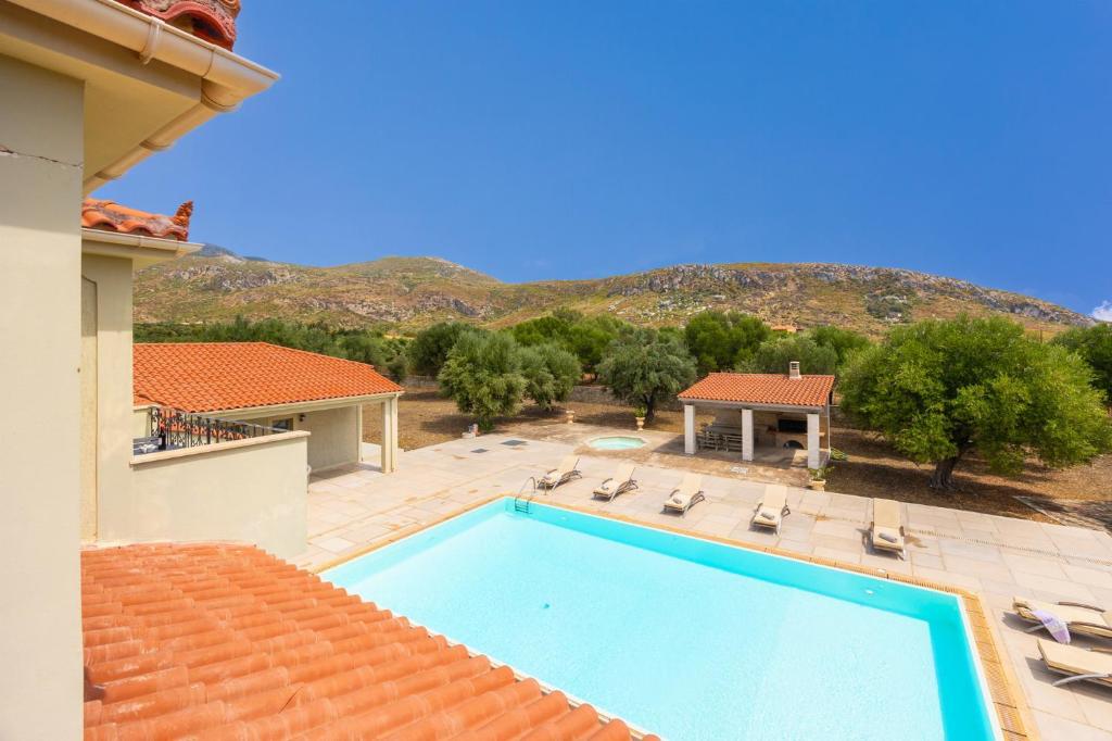 Balcony of Pomegranate Tree Villa at Katelios, Kefalonia