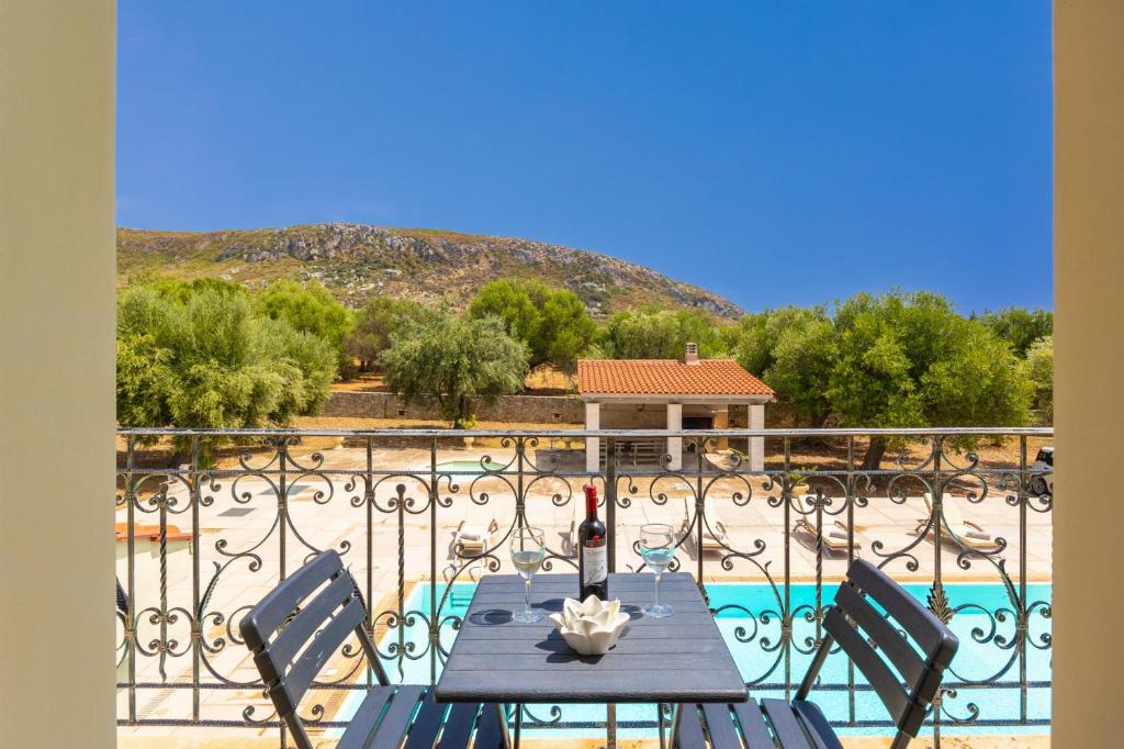 Balcony of Pomegranate Tree Villa at Katelios, Kefalonia